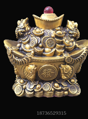 纯铜金蝉招财礼品摆件元宝