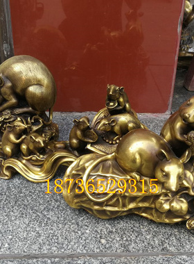 纯铜生财有道摆件工艺品