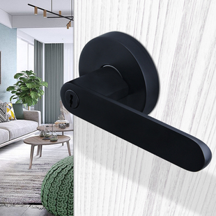 室内门锁把手锁三杆锁家用通用型卧室卫生间简约房门锁执手锁锁具