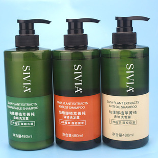 仙维娜植萃菁纯柔顺洗发露去油去屑强韧控油沐浴露洗护套装家庭装