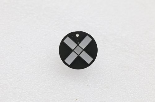 LED数码管 圆形F18mm十字形数码管 V字形发光平面管红绿双色 定制