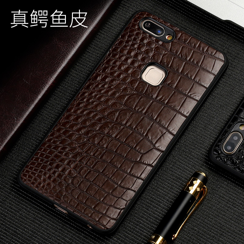 vivox20手机壳vivox20plus新款x20a配件潮真皮全包边保护套防摔壳