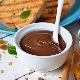 可可BL榛子酱50% 纯榛子果酱100%裱花淋面夹心巧克力酱烘焙500g