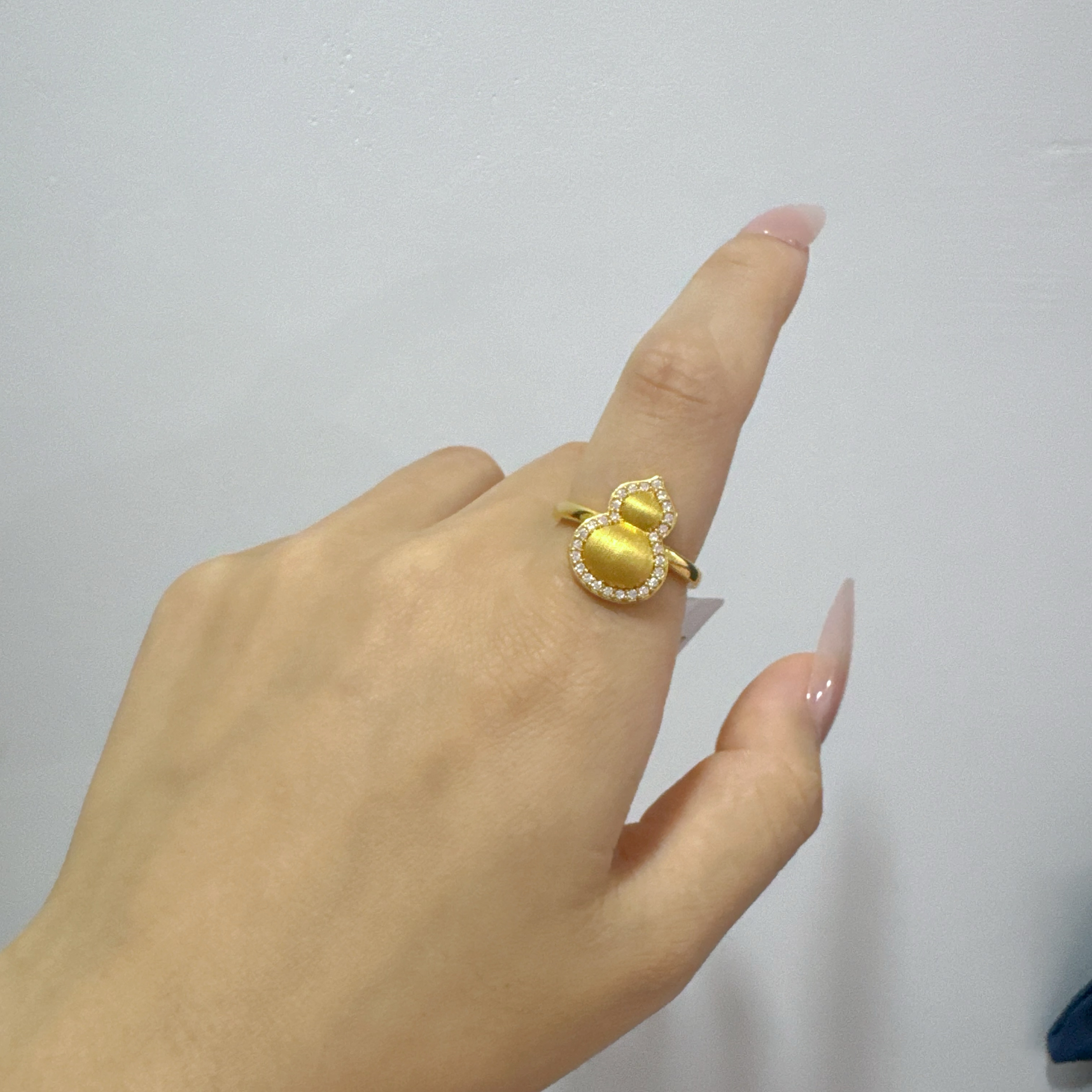 足金999黄金戒指5D葫芦戒指 1～2克
