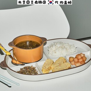 韩国代购直邮odense乐高彩色拼接高档餐具手工骨陶瓷碗酱料盘碟子