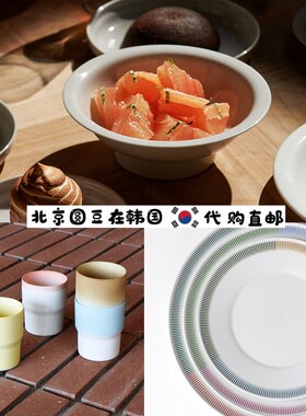 韩国直邮代购日本arita1616手工陶瓷彩绘轻奢高档盘碟汤饭面碗杯