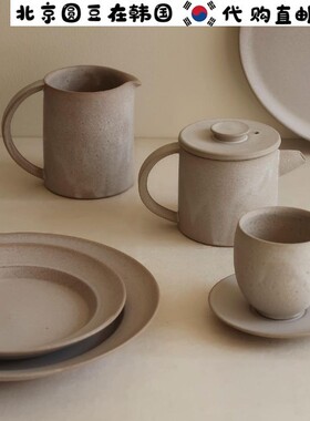 韩国直邮代购onuk同款手工陶瓷复古马克杯咖啡杯茶壶茶水杯酒杯