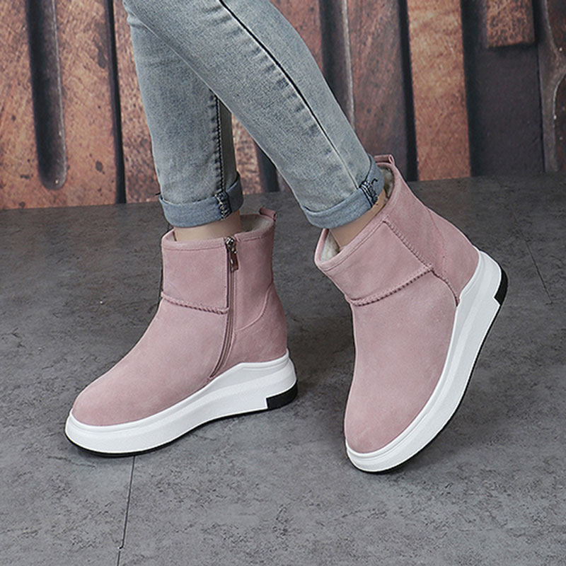 2019 winter Korean Edition new pattern Fur one Snow boots Short tube The thickness of the bottom Muffin Bootie thickening keep warm Women's Shoesin the Women's Shoes, Boots  category - from Buy2taobao.com to provide professional Taobao agent buy service