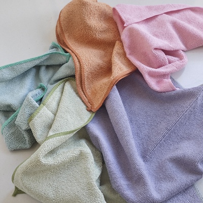 配色超好看外单余货5条装彩色抹布薄款快干吸水厨房清洁巾易清洗