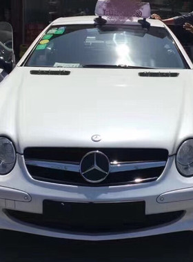 适用于02-08奔驰SL级R230 SL350 SL500 SL600改装AMG一横大标中网