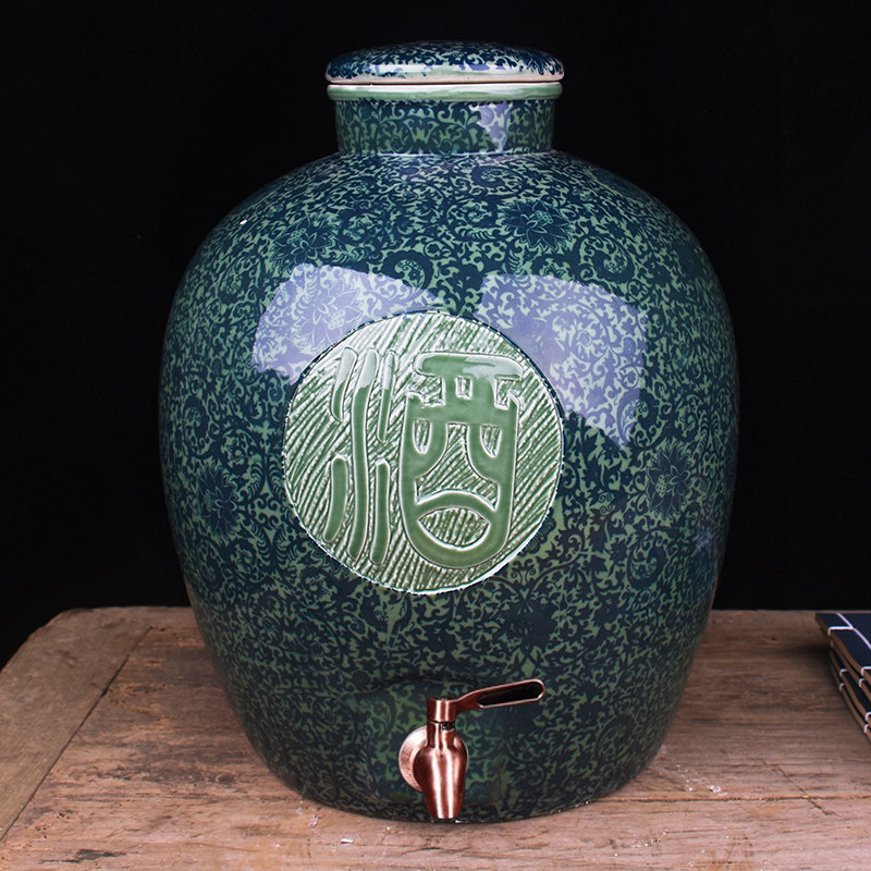 景德镇陶瓷酒坛10斤20斤50斤白酒酒缸泡酒瓶仿古密封酿酒酒坛子