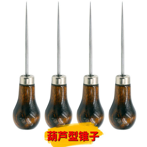 锥子针纳鞋底的工具打孔全钢实心手工木柄椎子针锥鞋针上鞋补鞋 - 封面