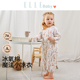 ELLE baby儿童连体睡衣纯棉a类2025新款 空调服男童女童宝宝家居服