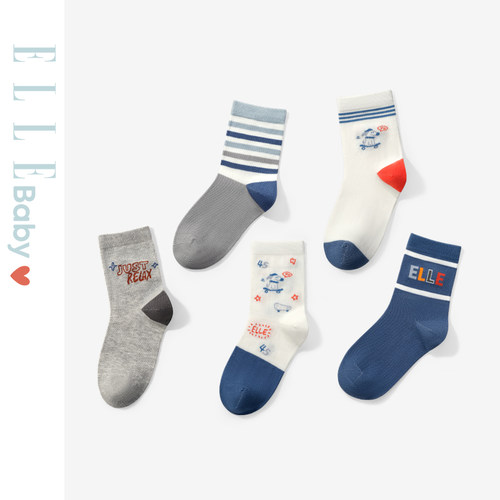 [穿搭点睛]ELLE法式品牌儿童袜