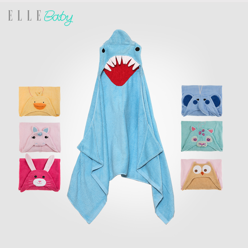 ELLEbaby新品兒童卡通連帽鬥篷浴巾純棉毛巾吸水男女童寶寶浴袍在類目 童裝/嬰兒裝/親子裝, 其它中 - 來自Buy2taobao.com提供專業的淘寶代購服務
