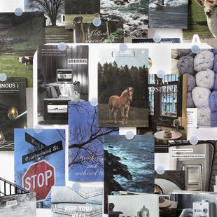 不说再见系列风景主题素材本ins风轻复古风景手帐拼贴装饰打底纸