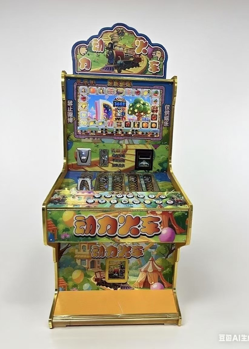 文审准入机台动力火车礼品压分游戏机扫码自助售货机定金