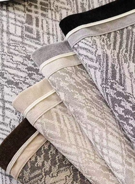 赛丽尔正品SD248秘境雪尼尔麻现代轻奢极简新中式防滑四季沙发垫