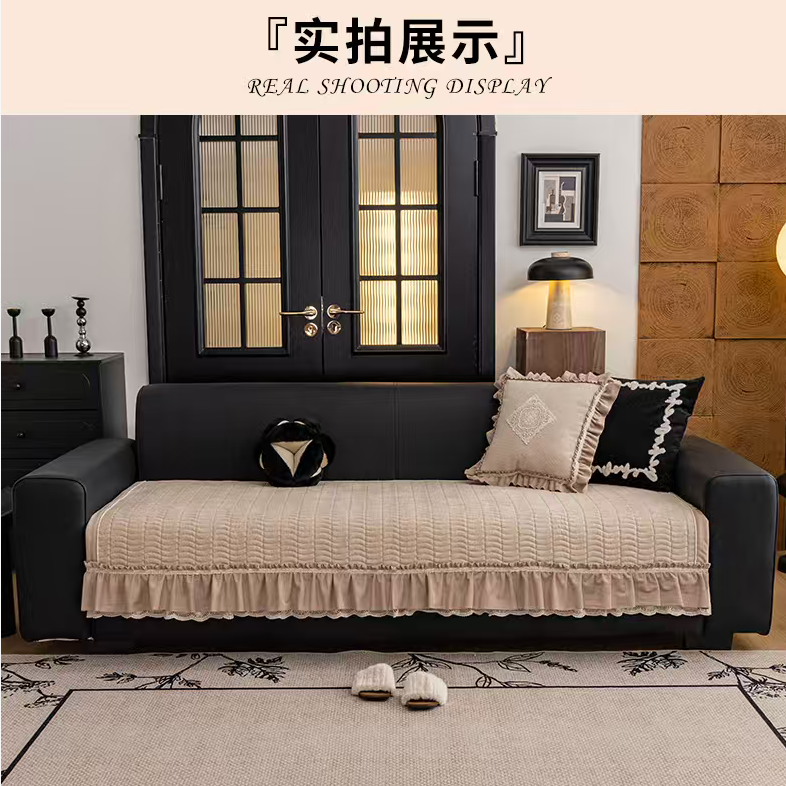 吉丽达正品南法假日四季通用雪尼尔绒绗缝防滑沙发垫现代简约,居家布艺,沙发垫,淘宝优惠券,粉丝福利购,淘宝优惠卷