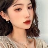 鎏金花影｜法式 荼蘼旧梦 复古精致绝美小巧仙带钻花925银耳朵