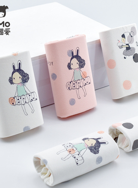 瑁恩瑁爱女童内裤纯棉女孩三角不夹PP宝宝四角短裤平角底裤中大童