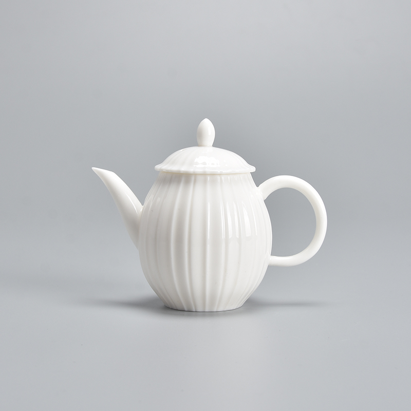 君器纯色德化白瓷泡茶小茶壶