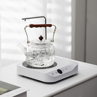 君器自动上水电陶炉煮茶专用耐热玻璃煮茶壶家用烧水壶泡茶养生壶