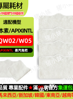 适用日本Apixintl ZQW02/W05蒸汽拖把配件拖布抹布安本素清洁耗材