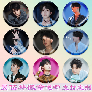 吴岱林徽章网红吧唧演唱会同款周边谷子diy古圈应援素材马口铁