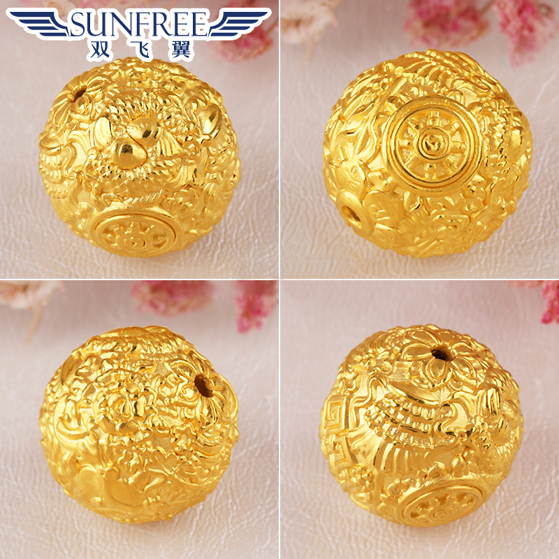 吉祥搭配手串男女款18mm3d硬金