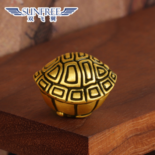 潮酷黑色烤漆黄金龟壳富甲转运珠足金999富贵乌龟3D硬金手串配饰