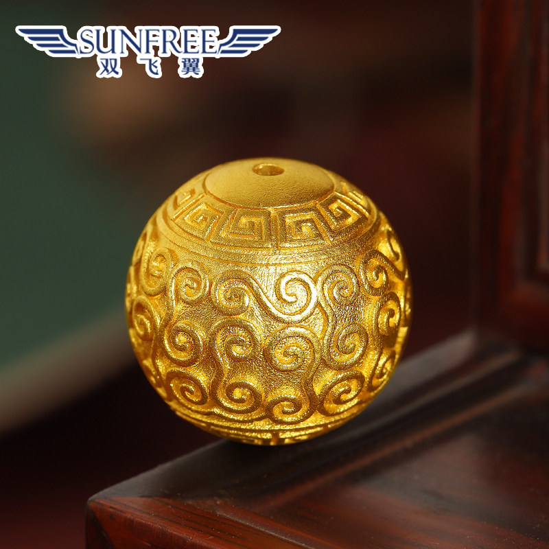 祥云回纹图案手串编绳隔珠串珠