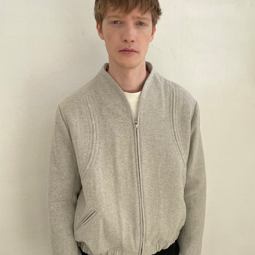 50%羊毛混纺机能分割拉链夹克