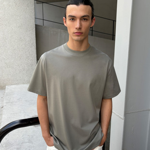 haonanhuang T恤 195g兰精桑蚕丝混纺7A抗菌微宽松短袖