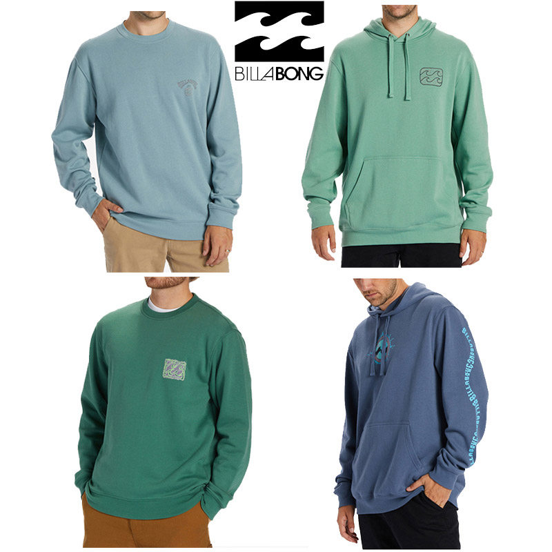 澳洲冲浪潮牌Billabong 男士抓绒圆领连帽抓绒宽松柔软舒适卫衣