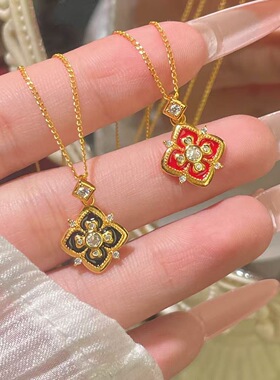 【赵露思同款】通体S925银万相系列宝相花三环项链女款高级感配饰