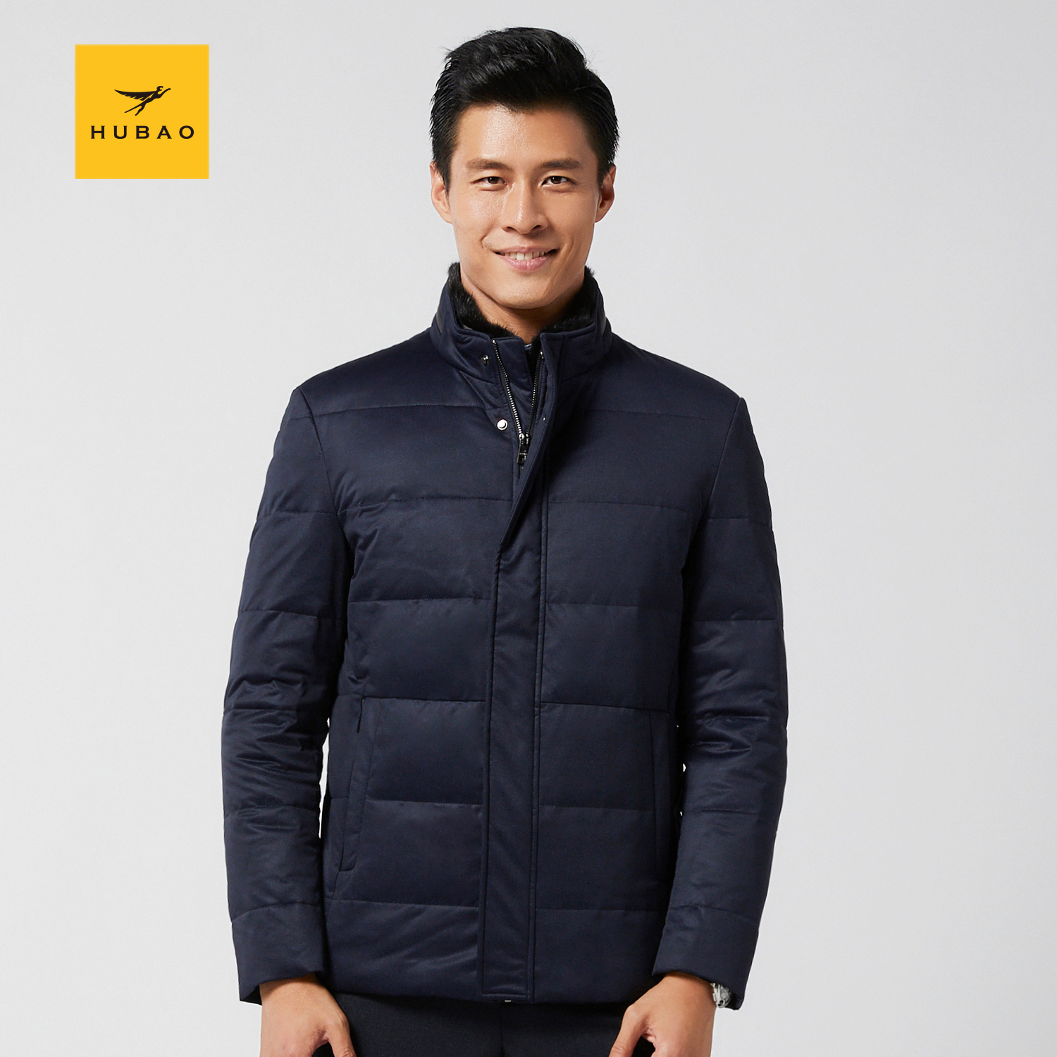 【清仓捡漏】虎豹冬季羽绒服男水貂毛立领商务工装青年外套