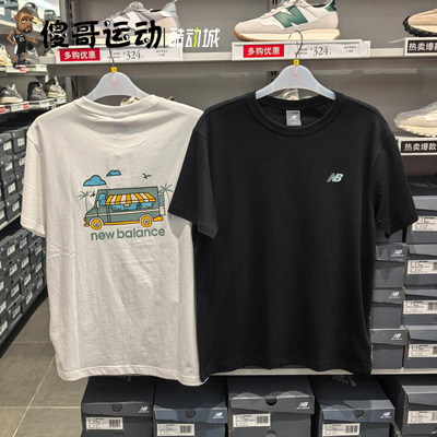 New Balance NB 25夏新款 男子圆领上衣运动短袖印花T恤 AMT52393