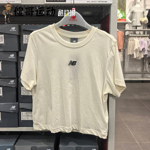 New Balance  NB女子夏季纯棉舒适时尚运动休闲短袖T恤WT61726F