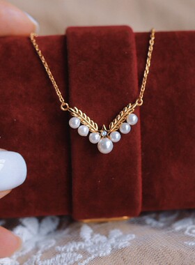 925银V形为你钟情锁骨链项链