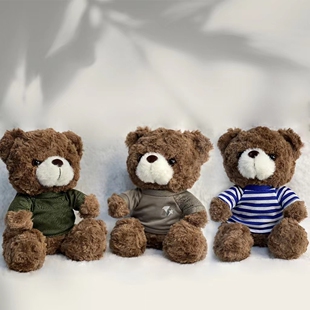 哨位可爱体能小熊玩偶23cm公仔退伍礼物纪念