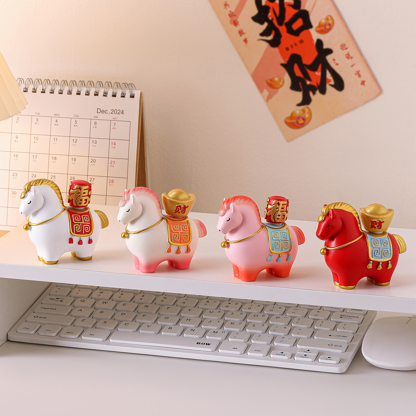 2026马年吉祥物转转小马摆件办公室桌面装饰新年礼物年会伴手礼品,家居饰品,装饰摆件,淘宝优惠券,粉丝福利购,淘宝优惠卷