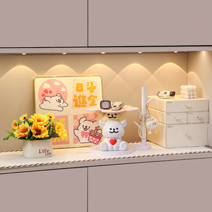 线条小狗入户门钥匙收纳玄关摆件客厅鞋 饰品乔迁新居礼物 柜桌面装