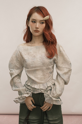 localmansion原创设计晕染感衬衫