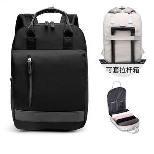 笔记本双肩电脑包带usb充电口背包防水小巧商务简约学生书包