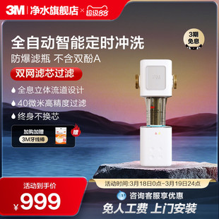 【双网滤芯】3M前置过滤器家用全自动反冲洗全铜免换芯F41WA