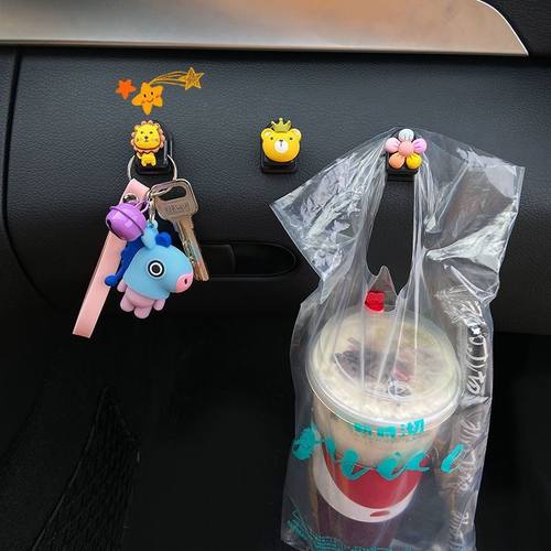 汽车摆件装饰品挂钩前排车内粘贴