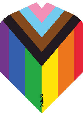 三片简装无情(RUTHLESS)PrideCollection彩虹方型飞镖翼镖叶镖尾