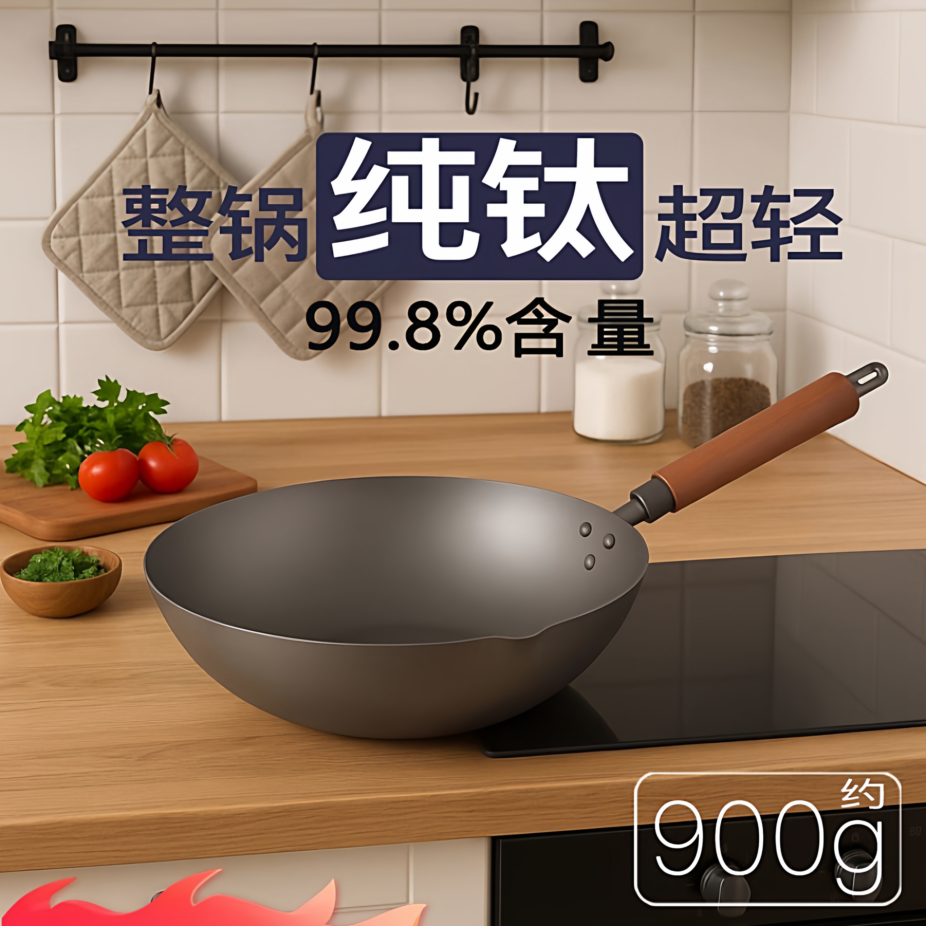 纯钛锅第一名健康无涂层