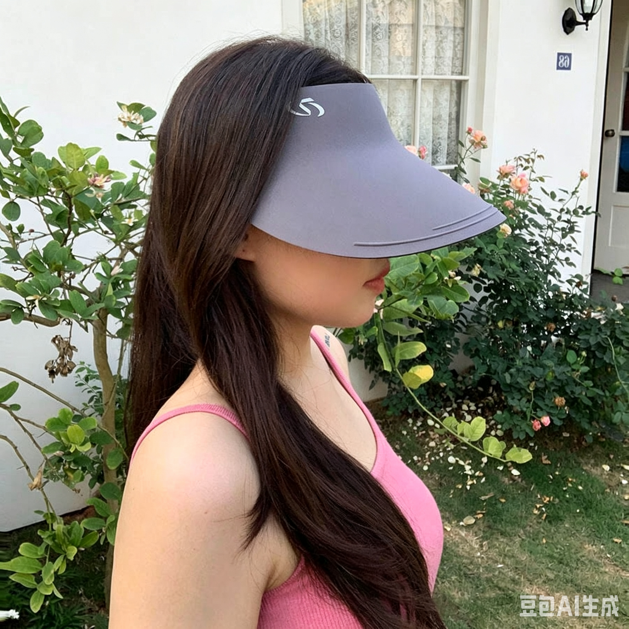 多肉脸橙子同款轻盈版跑步防晒帽全脸遮阳帽显脸小骑行空顶太阳帽